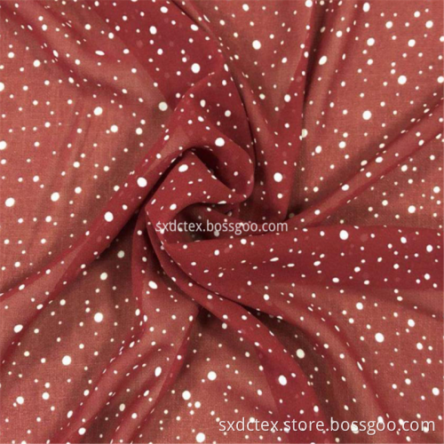 Translucent 100% Polyester Chiffon Crepe Skirt Fabric